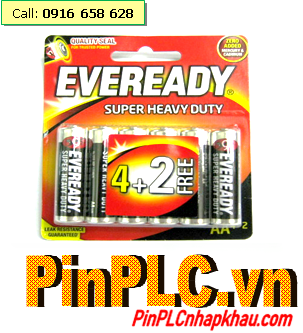 Eveready 1215-BP6; Pin AA 1.5v Eveready 1215-BP6 Heavy Duty (Loại Vỉ 6viên)